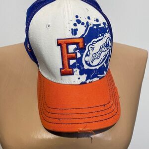 New Era Men's Florida Gator Blue/Orange/White Mesh Trucker Cap Size M-L